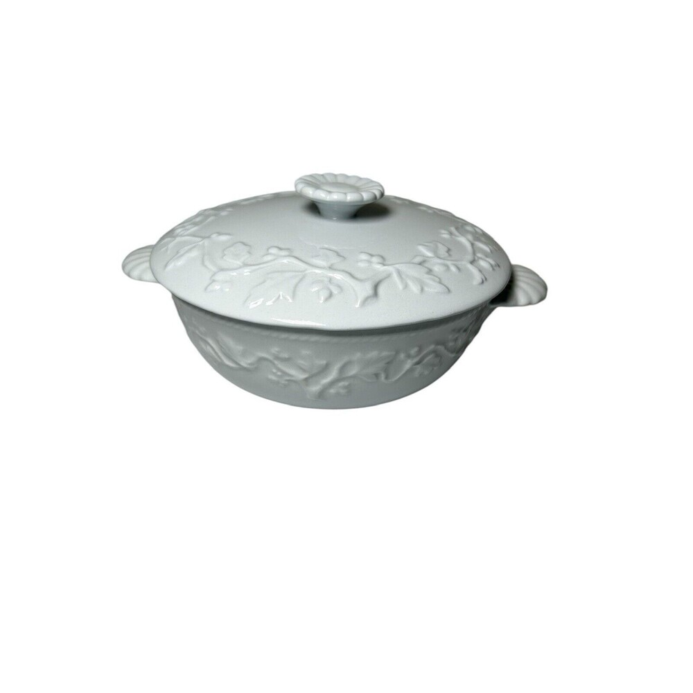 Spode Alenite Oven Ware Handled Soup Bowl With Lid 5in- EUC- Fast Shipping